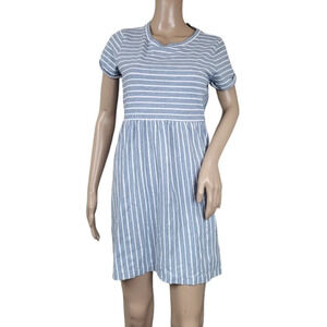 Loft Textured Mini Pocket Tee Dress